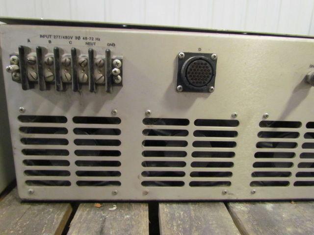 BEHLMAN ACM-6000-08V-3909 Input 277/480VAC 30 48-72Hz Output 0-135/0-270VAC 10