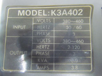 EMS Yaskawa K3A402 K3 Series EMS Adjustable Frequency AC Drive
