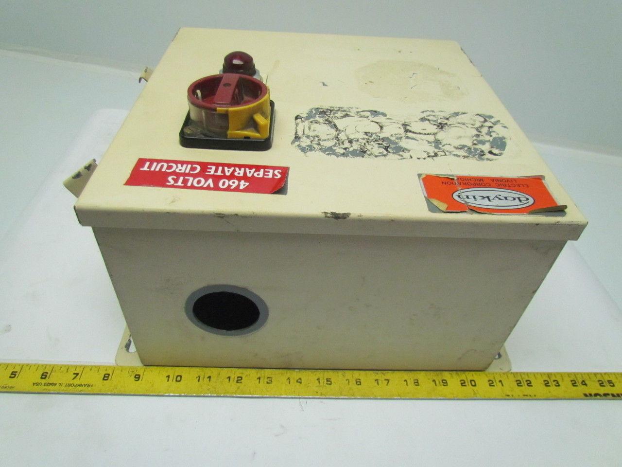 DayKin GPFS-07 Transformer Disconnect Switch Enclosure 500VA 460/115V 12x12x7"