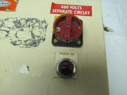 DayKin GPFS-07 Transformer Disconnect Switch Enclosure 500VA 460/115V 12x12x7"