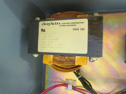 DayKin GPFS-07 Transformer Disconnect Switch Enclosure 500VA 460/115V 12x12x7"
