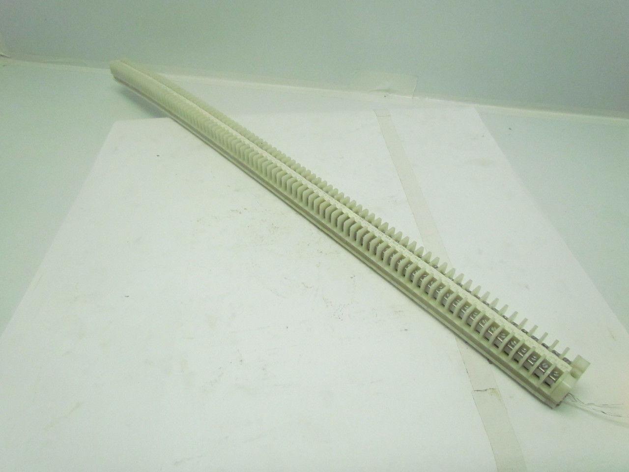 Allen-Bradley 1492 Style.CA 90 Terminal Blocks 2 End Pieces Mounted on Rail