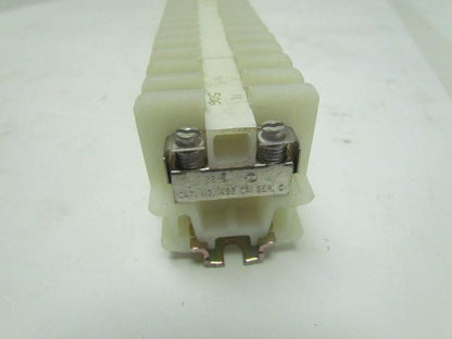 Allen-Bradley 1492 Style.CA 90 Terminal Blocks 2 End Pieces Mounted on Rail