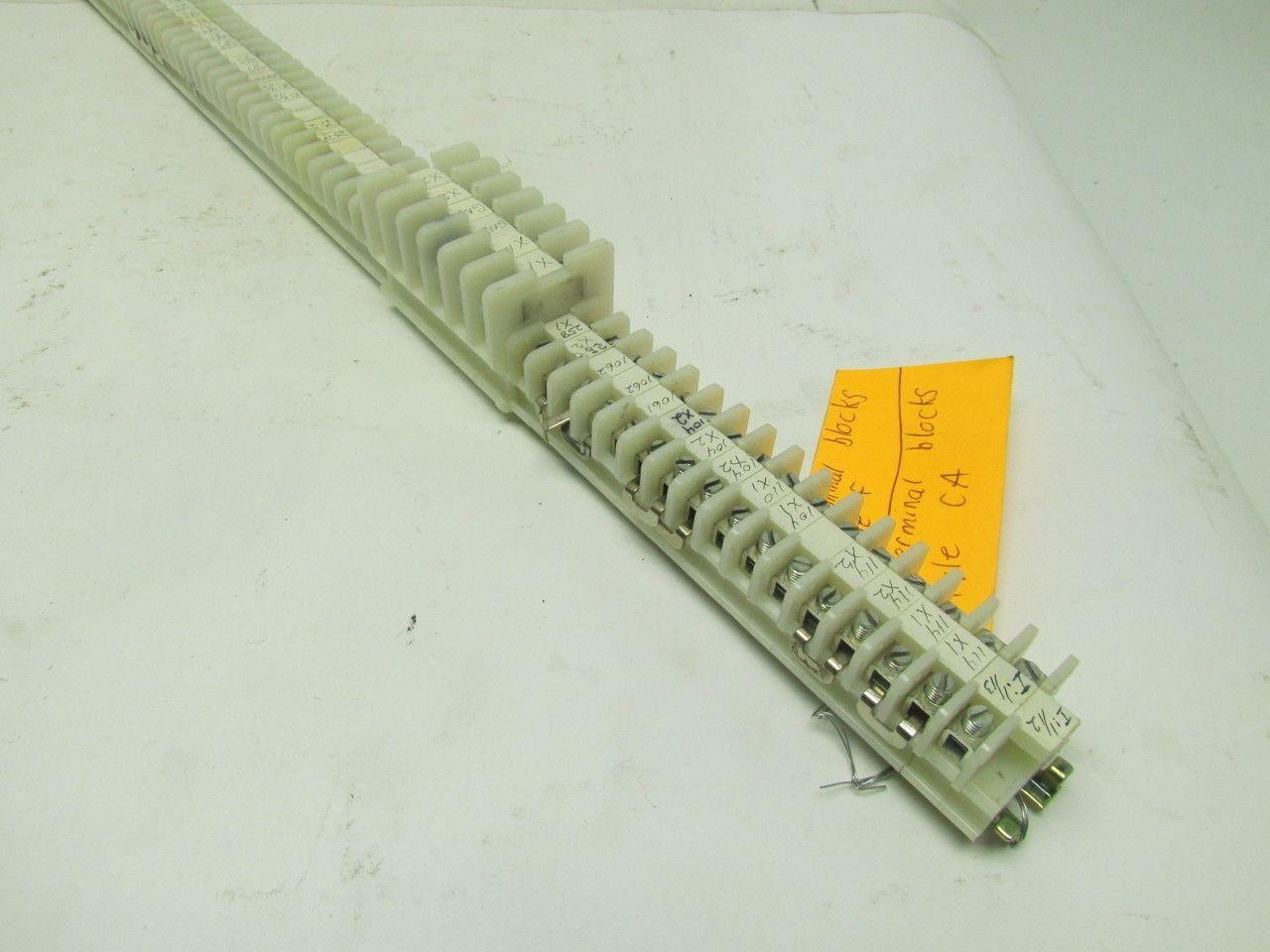 Allen-Bradley 1492 Style F & CA (99) F & (6) CA Terminal Blocks On DIN Rail