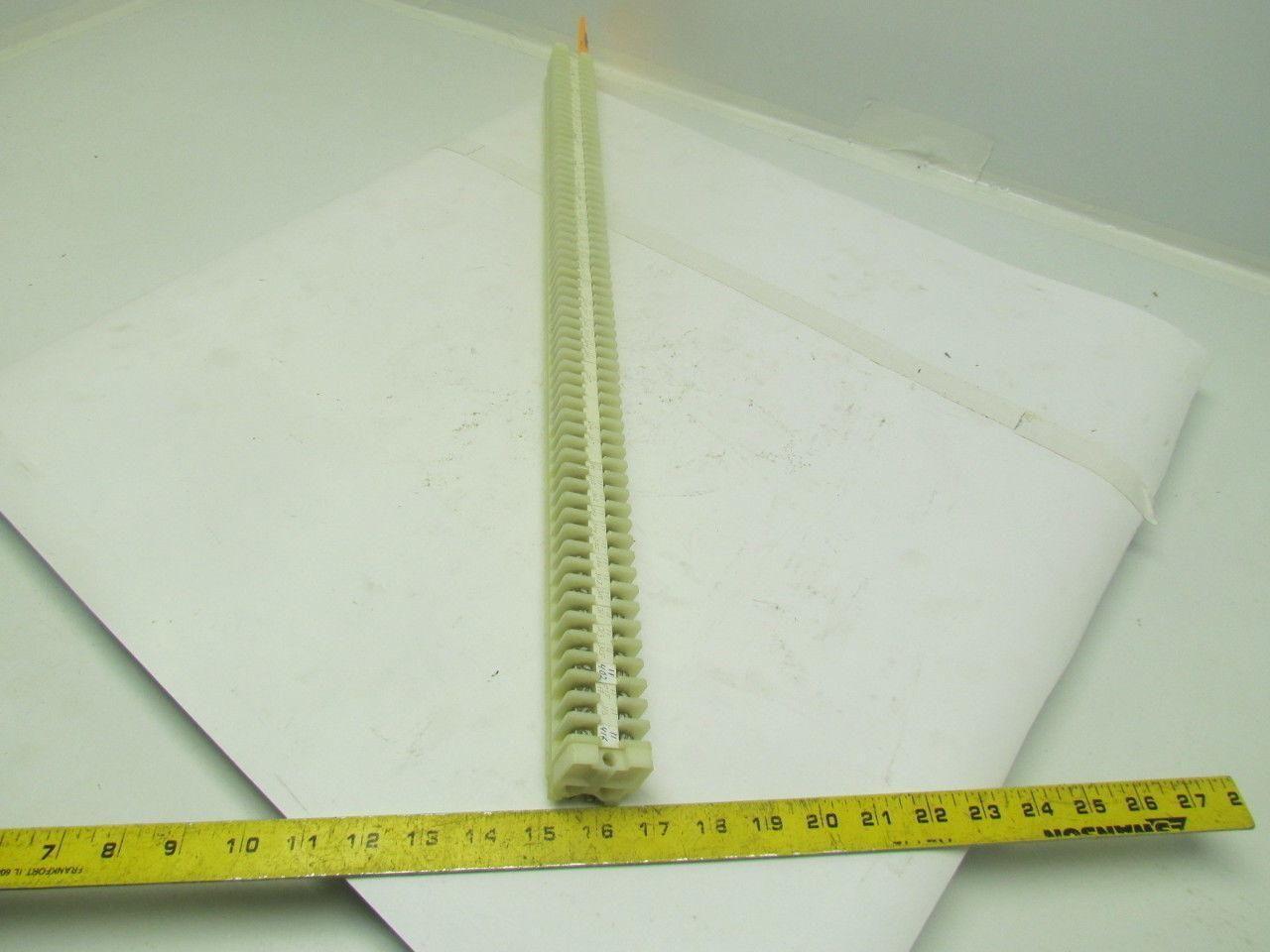 Allen-Bradley 1492 CA 65 Terminal Blocks With 2 End Pieces Mounted On Rail