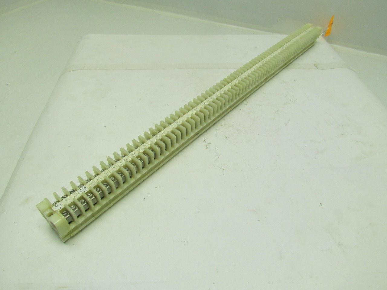 Allen-Bradley 1492 CA 65 Terminal Blocks With 2 End Pieces Mounted On Rail