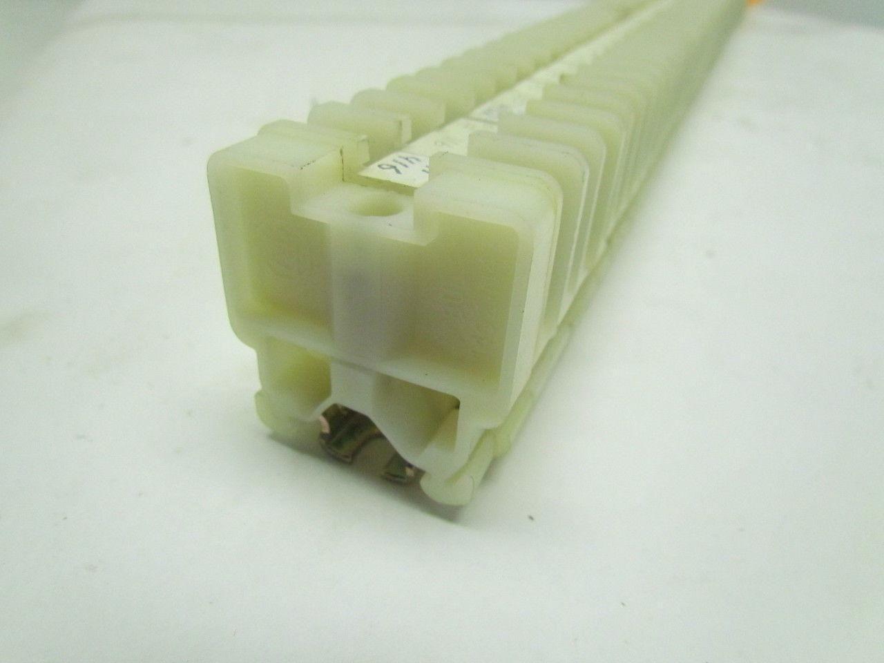 Allen-Bradley 1492 CA 65 Terminal Blocks With 2 End Pieces Mounted On Rail