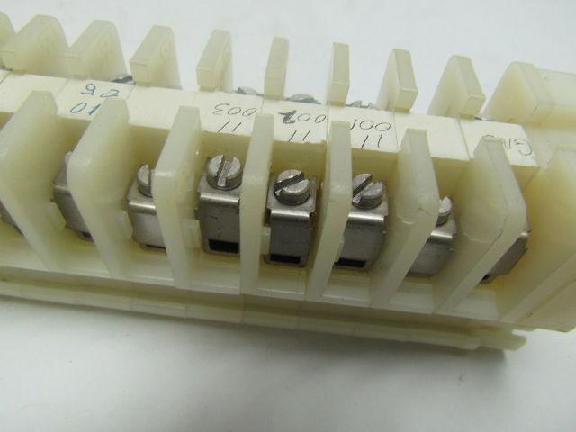 Allen-Bradley 1492 CA 65 Terminal Blocks With 2 End Pieces Mounted On Rail