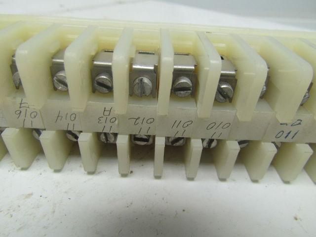 Allen-Bradley 1492 CA 65 Terminal Blocks With 2 End Pieces Mounted On Rail