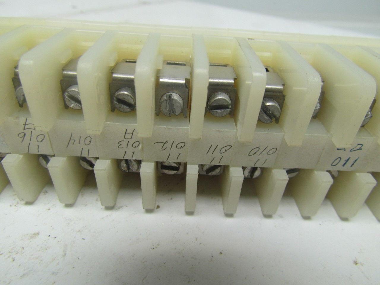 Allen-Bradley 1492 CA 65 Terminal Blocks With 2 End Pieces Mounted On Rail