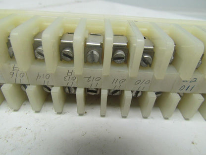 Allen-Bradley 1492 CA 65 Terminal Blocks With 2 End Pieces Mounted On Rail
