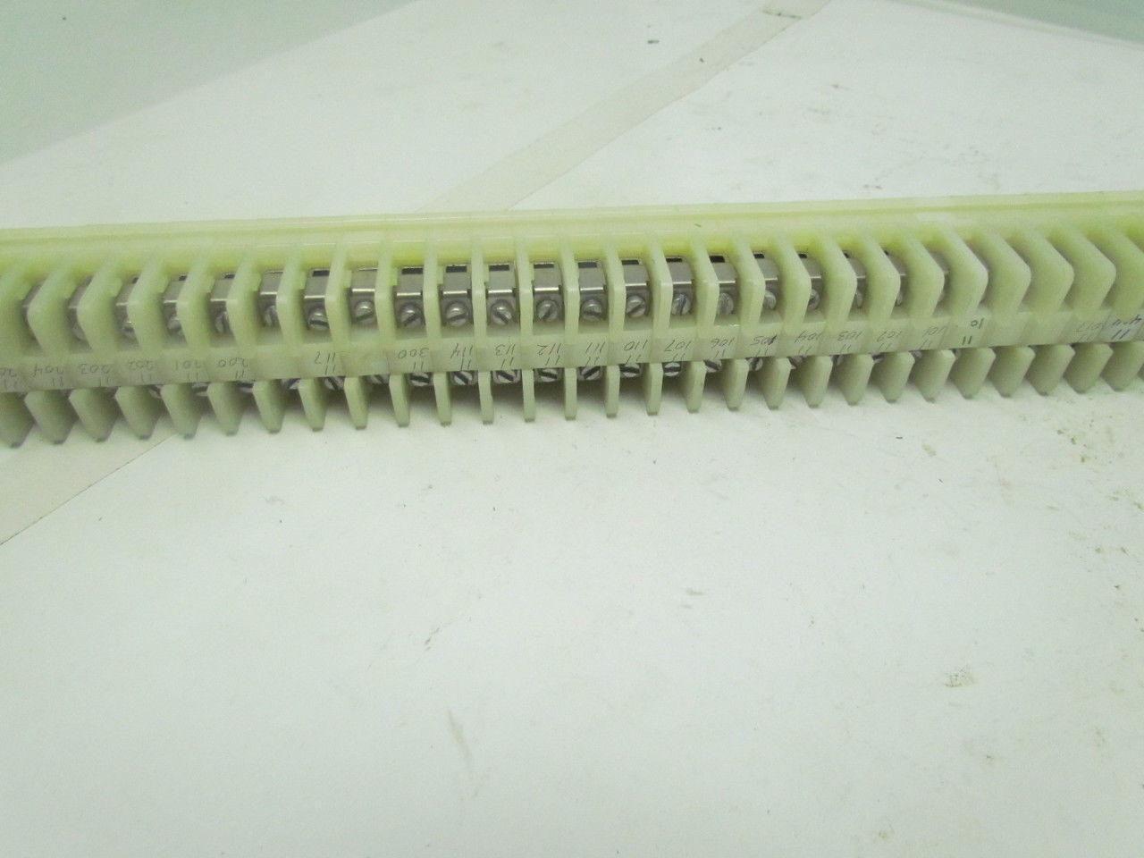 Allen-Bradley 1492 CA 65 Terminal Blocks With 2 End Pieces Mounted On Rail