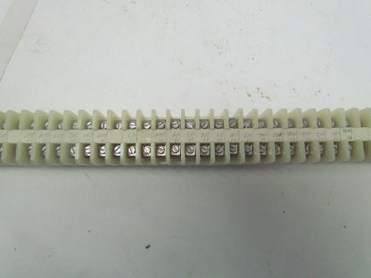 Allen-Bradley 1492 CA 65 Terminal Blocks With 2 End Pieces Mounted On Rail