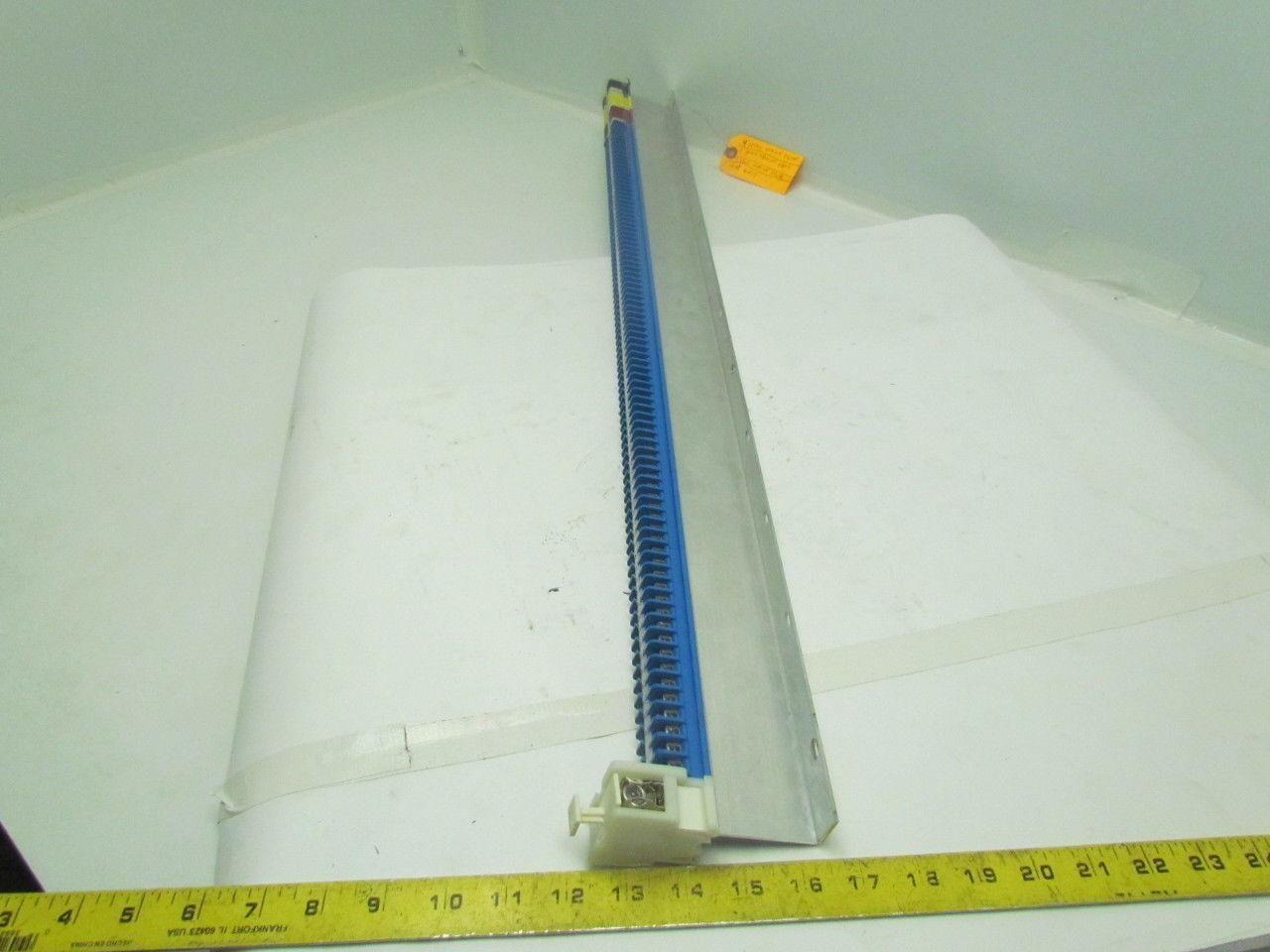 Allen-Bradley 1492 F 87Terminal Blocks Mounted On Rail & One Fuse Holder