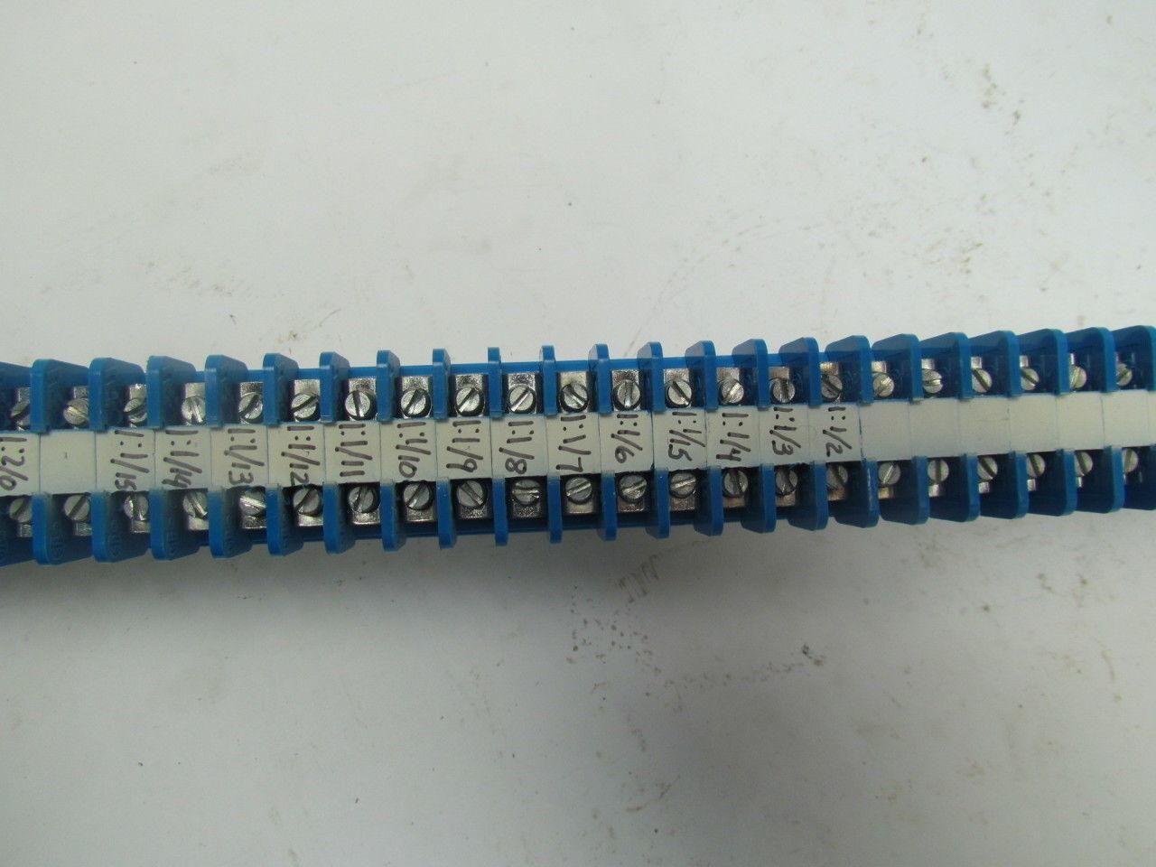 Allen-Bradley 1492 F 87Terminal Blocks Mounted On Rail & One Fuse Holder