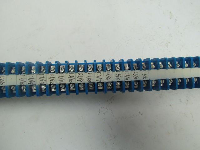 Allen-Bradley 1492 F 87Terminal Blocks Mounted On Rail & One Fuse Holder