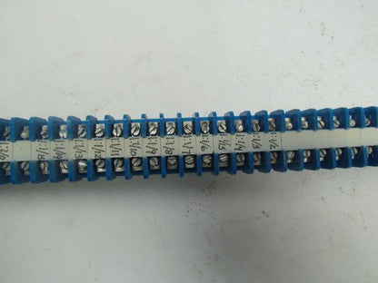 Allen-Bradley 1492 F 87Terminal Blocks Mounted On Rail & One Fuse Holder