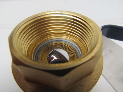 Nibco T-FP600A 1-1/4"Threaded Full Port Brass Ball Valve 250PSI 5G 125G Lot of 4