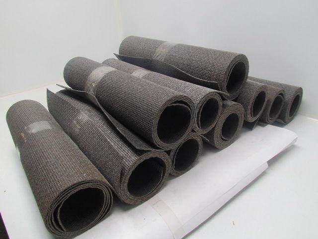Friction Surface Brushed/Coated Black Conveyor Belt 18"W 10-Rolls 56' Total