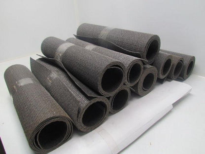 Friction Surface Brushed/Coated Black Conveyor Belt 18"W 10-Rolls 56' Total