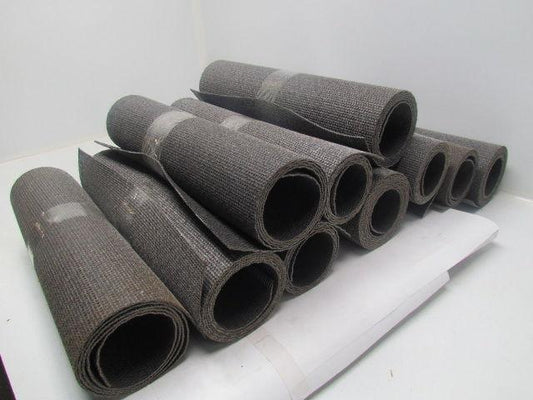 Friction Surface Brushed/Coated Black Conveyor Belt 18"W 10-Rolls 56' Total