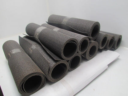 Friction Surface Brushed/Coated Black Conveyor Belt 18"W 10-Rolls 56' Total