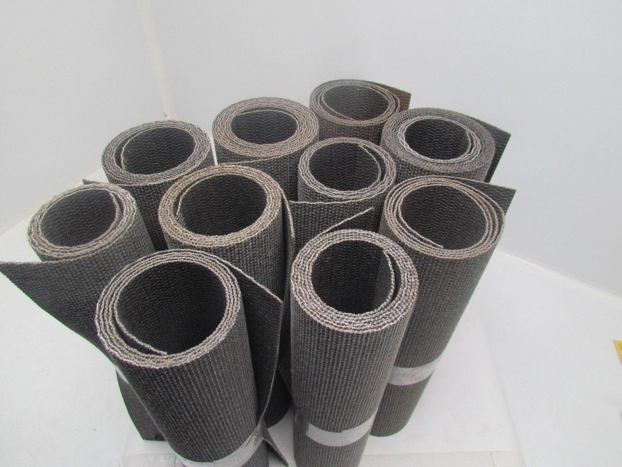 Friction Surface Brushed/Coated Black Conveyor Belt 18"W 10-Rolls 56' Total