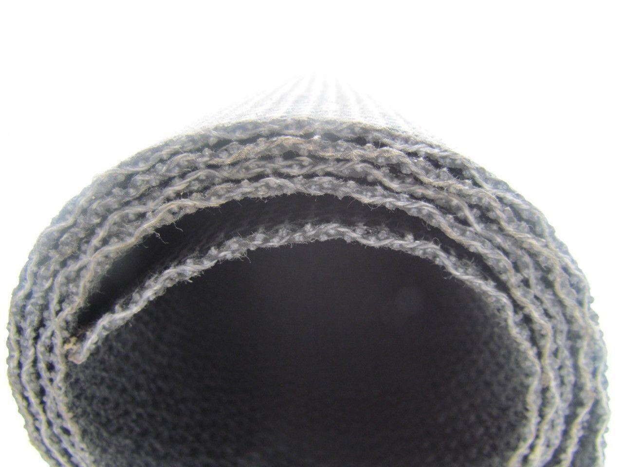 Friction Surface Brushed/Coated Black Conveyor Belt 18"W 10-Rolls 56' Total