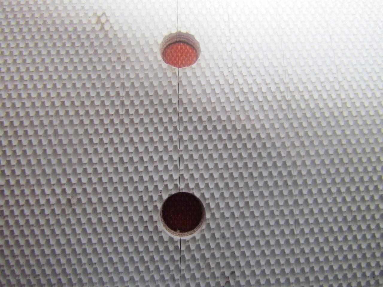 02x292 Perforated Impression/Grip Top Rubber Conveyor Belt 19"W 19' 3"L Endless