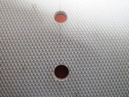 02x292 Perforated Impression/Grip Top Rubber Conveyor Belt 19"W 19' 3"L Endless