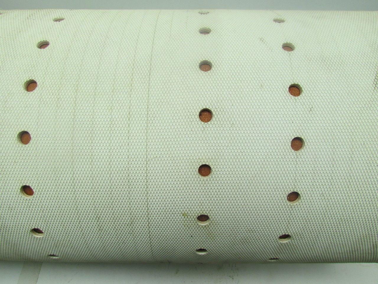 02x292 Perforated Impression/Grip Top Rubber Conveyor Belt 19"W 19' 3"L Endless