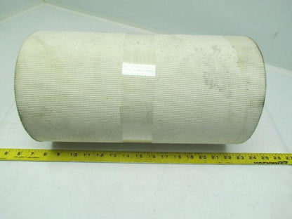 2-Sided White Woven Fabric Conveyor Belt Rubber Core 14.25"X31' Long 0.115"Thick