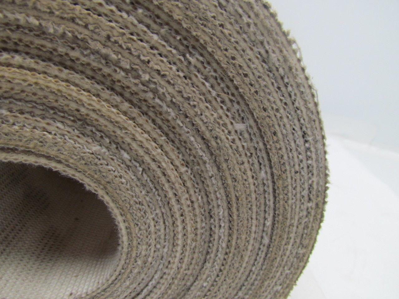 2-Sided White Woven Fabric Conveyor Belt Rubber Core 14.25"X31' Long 0.115"Thick