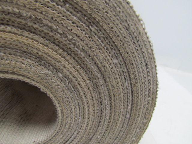 2-Sided White Woven Fabric Conveyor Belt Rubber Core 14.25"X31' Long 0.115"Thick