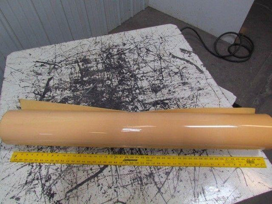 2-Sided Yellow Urethane/Plastic PVC Rubber Smooth Top Coated Conveyor Belt 48"
