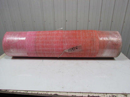 Red Urethane Smooth Top Woven Back Conveyor Belt 42.25"x17' Long 3/16" Thick