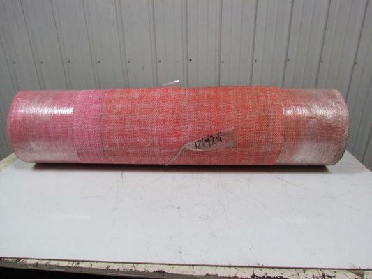 Red Urethane Smooth Top Woven Back Conveyor Belt 42.25"x17' Long 3/16" Thick