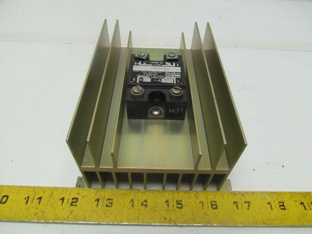 MEC SSA4840 SSHE-54 Solid State Relay w/Heatsink 480V 40A Output SSR Panel Mount