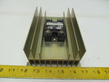 MEC SSA4840 SSHE-54 Solid State Relay w/Heatsink 480V 40A Output SSR Panel Mount