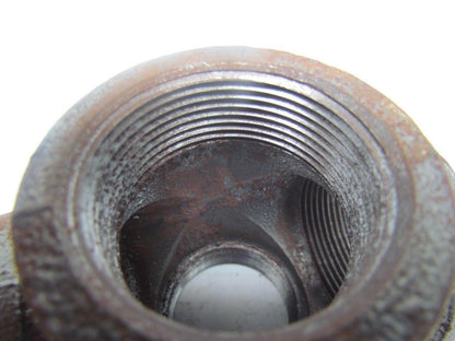 JP Ward 1-1/2"NPT Class 150 Malleable Iron Black Pipe Cross Fitting Lot of 7 USA