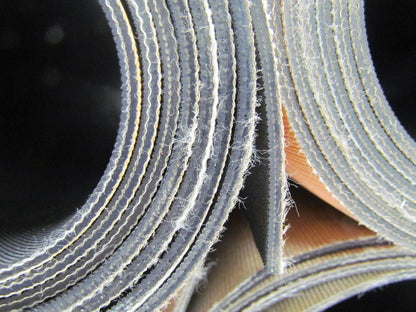 2-Ply Black Rubber Impression Top Conveyor Belt 26"W 7'L 4-Rolls 28' Total