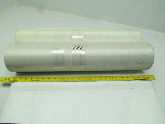 2-Ply Black PVC Rubber Rough Top Incline Conveyor Belt 24"x60" 2-Rolls 10' Total