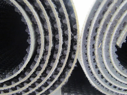2-Ply Black PVC Rubber Rough Top Incline Conveyor Belt 24"x60" 2-Rolls 10' Total