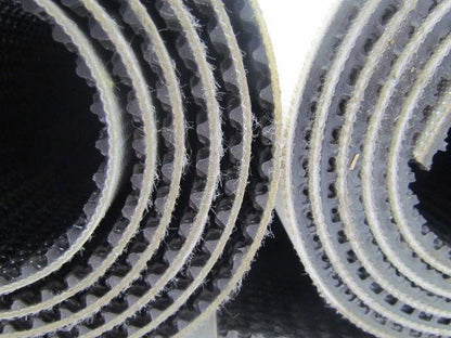 2-Ply Black PVC Rubber Rough Top Incline Conveyor Belt 24"x60" 2-Rolls 10' Total