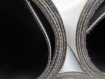 1-Ply Black Nylon Slip Top Impression Conveyor Belt 24" Wide 5-Rolls 28' Total