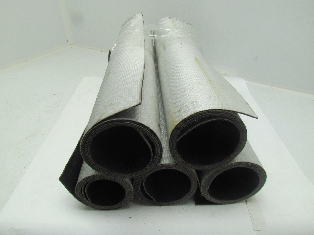 1-Ply Black Nylon Slip Top Impression Conveyor Belt 24" Wide 5-Rolls 28' Total