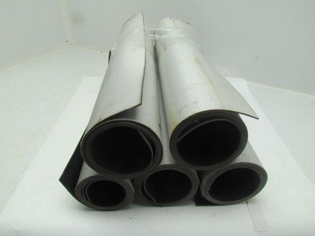 1-Ply Black Nylon Slip Top Impression Conveyor Belt 24" Wide 5-Rolls 28' Total