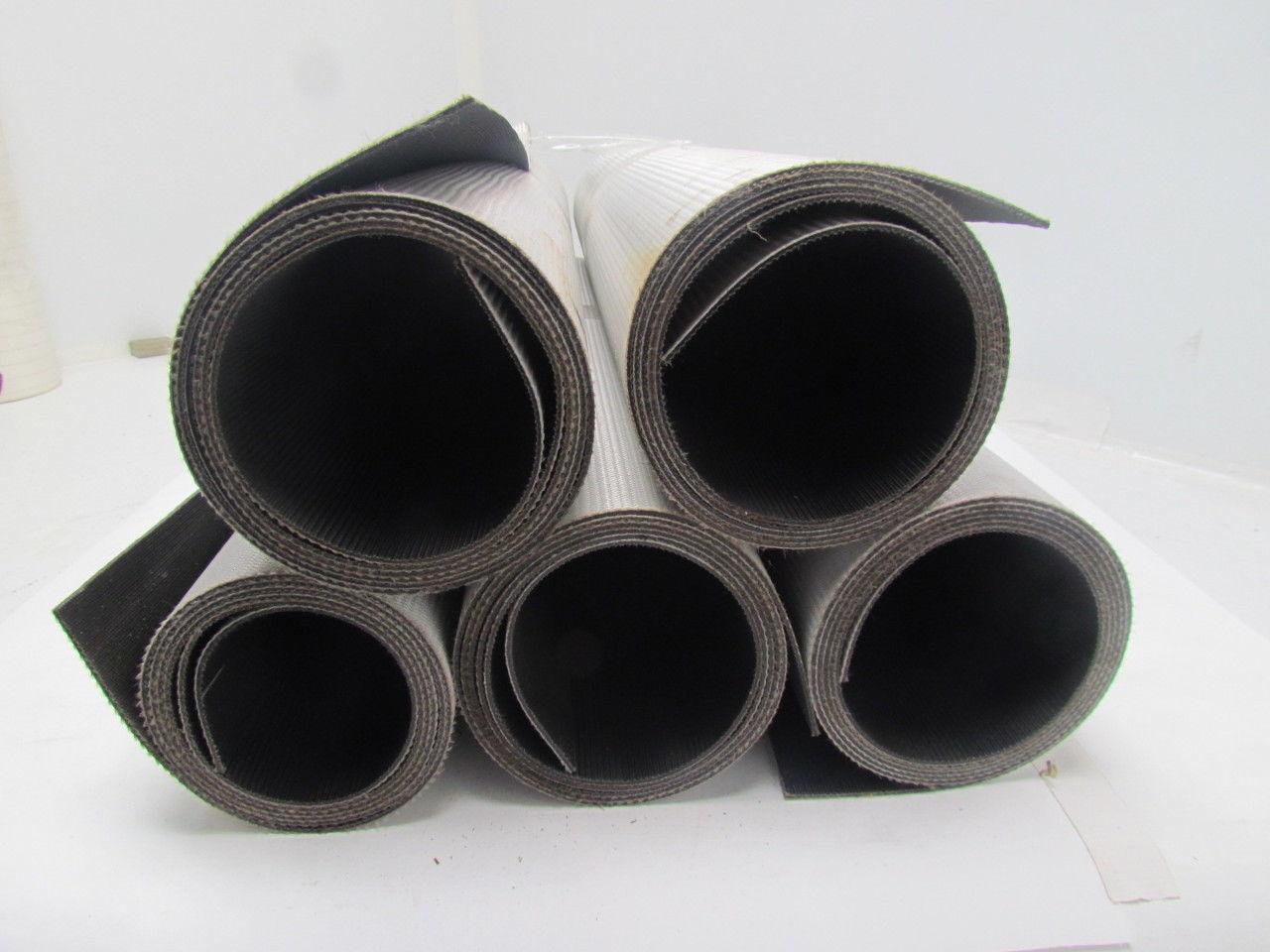 1-Ply Black Nylon Slip Top Impression Conveyor Belt 24" Wide 5-Rolls 28' Total