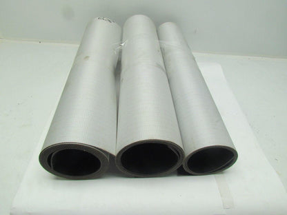 Black Nylon Slip Top Impression Conveyor Belt 26" Wide 3-Rolls 18' Total Length