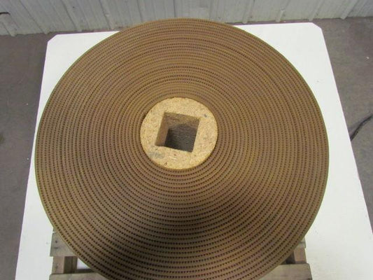 4-Ply Tan Rubber Rough Top Incline Conveyor Belt Material Handling 12"X211' Long